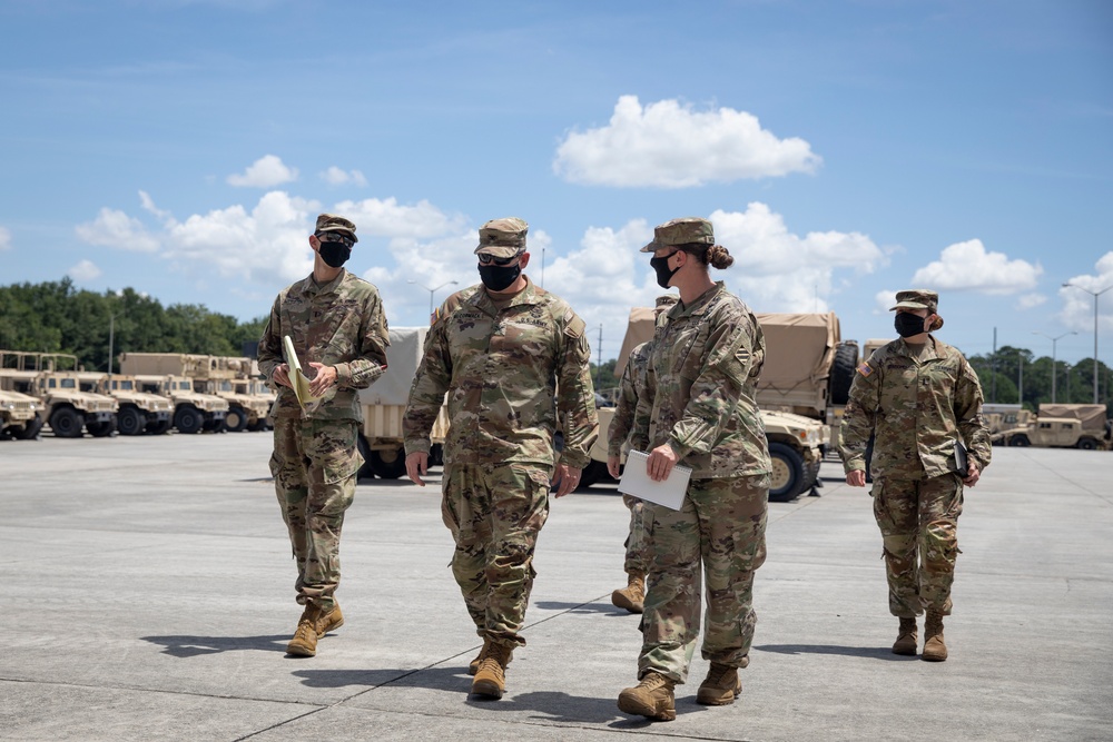 The 3rd Infantry Division Chief of Staff visits Marne Air Soldiers at Hunter Army Airfield.