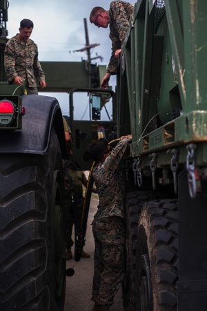 U.S. Marines Move Equipment From The USNS Dahl As Part Of Exercise Freedom Banner