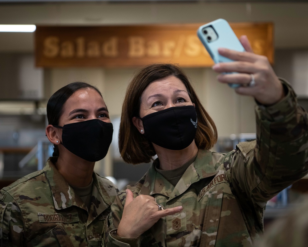 CMSAF Bass visits Kadena