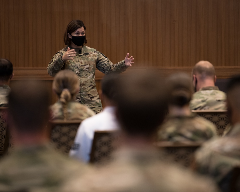 CMSAF Bass visits Kadena