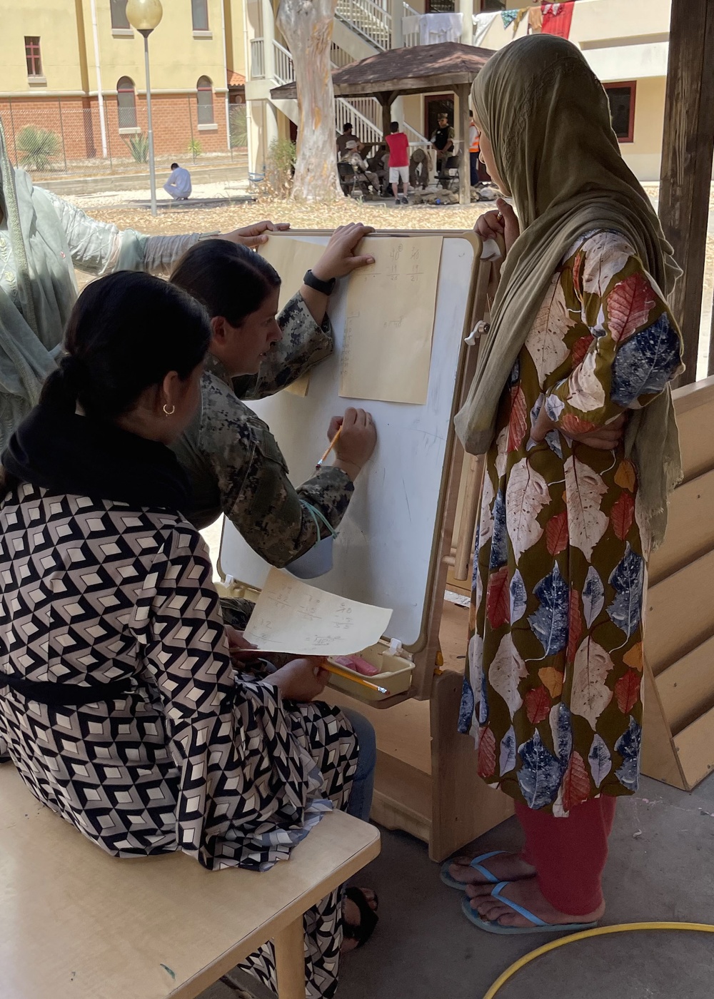 Afghanistan Evacuees at Naval Air Station Sigonella