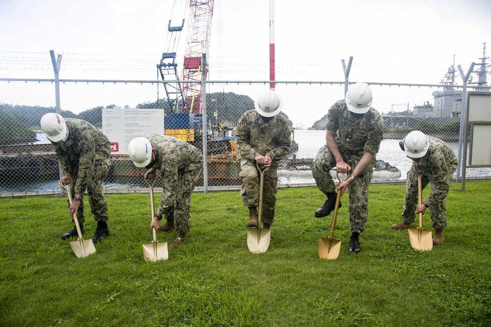 CFAY, CNRJ, Army Corps of Engineers break ground on new wharf at Urago Munitions Depot