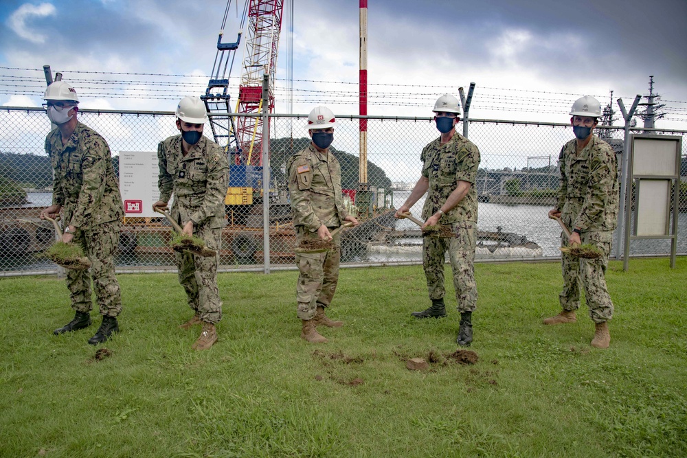CFAY, CNRJ, Army Corps of Engineers break ground on new wharf at Urago Munitions Depot