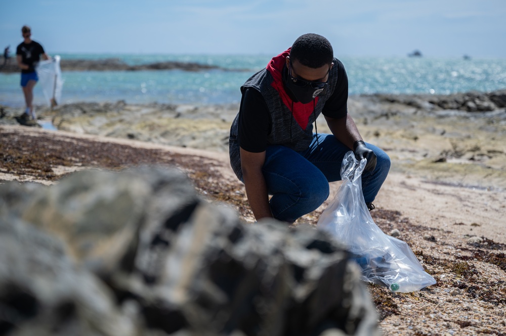 Team Kadena holds beach clean-up