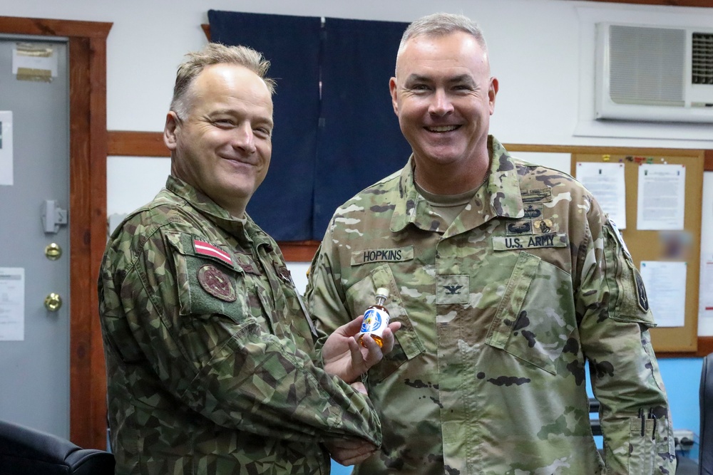 Latvian Chief of Staff Visits KFOR Regional Command-East