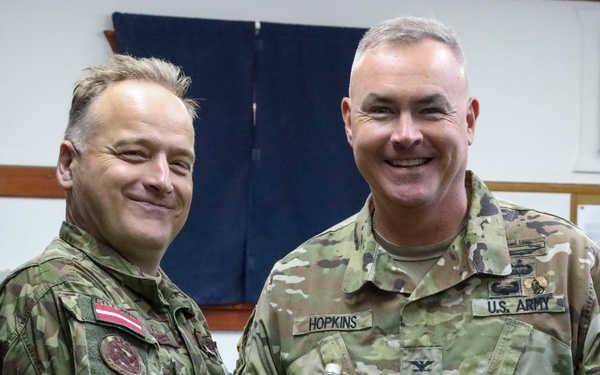 Latvian Chief of Staff Visits KFOR Regional Command-East