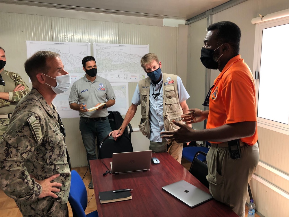 JTF-Haiti Commander and DPC Director coordinate humanitarian support in Haiti