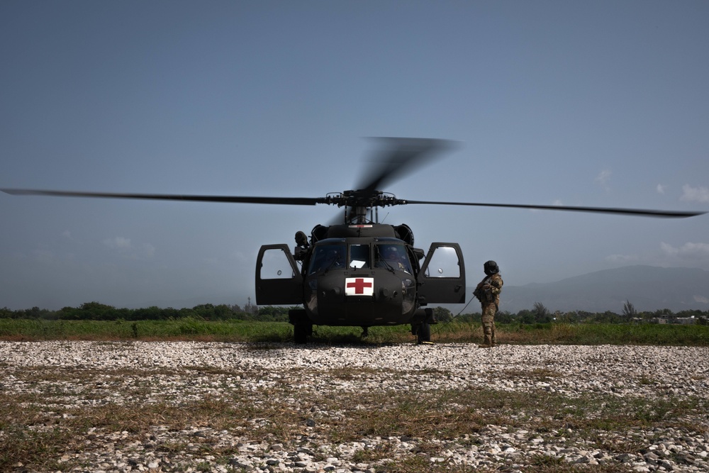 Guardsmen from the Puerto Rico Army National Guard Aviation continue assisting in aid-relief efforts