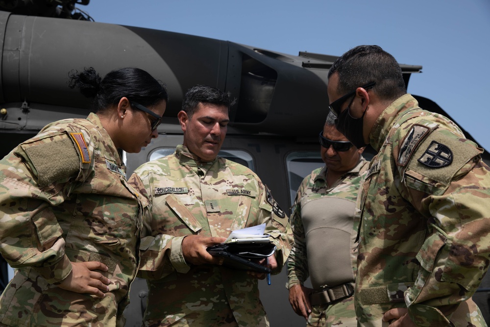 Guardsmen from the Puerto Rico Army National Guard Aviation continue assisting in aid-relief efforts