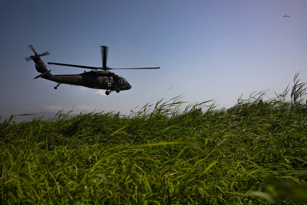 Guardsmen from the Puerto Rico Army National Guard Aviation continue assisting in aid-relief efforts