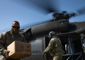 Guardsmen from the Puerto Rico Army National Guard Aviation continue assisting in aid-relief efforts