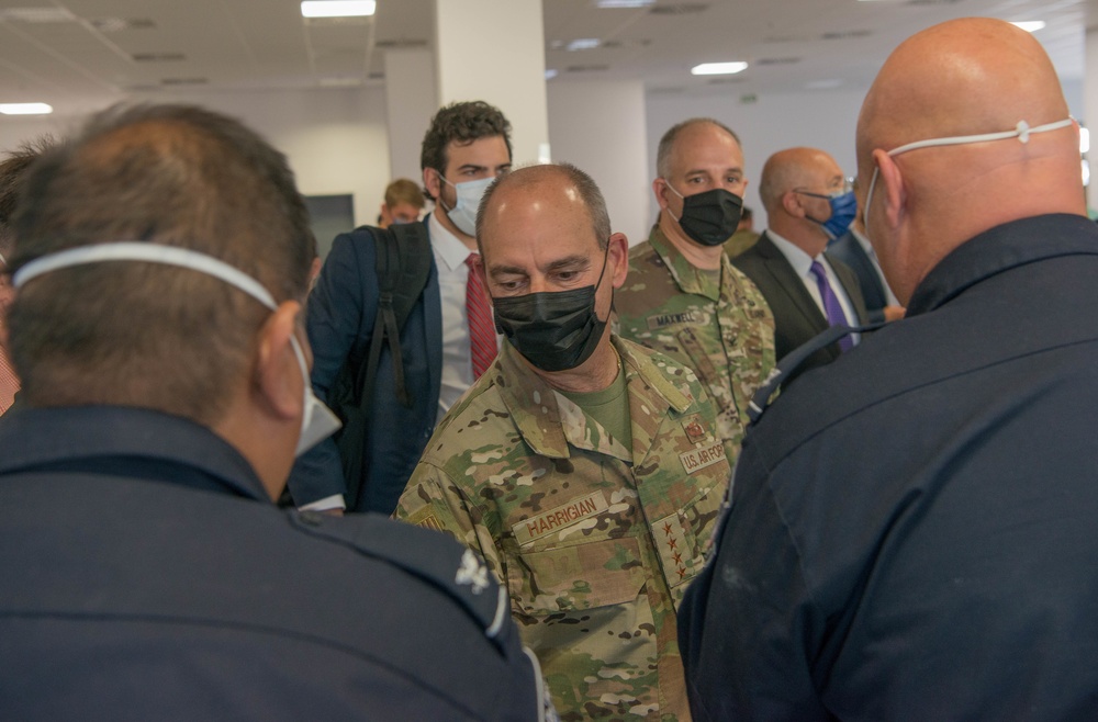General Harrigian tours Operation Allies Refuge ops