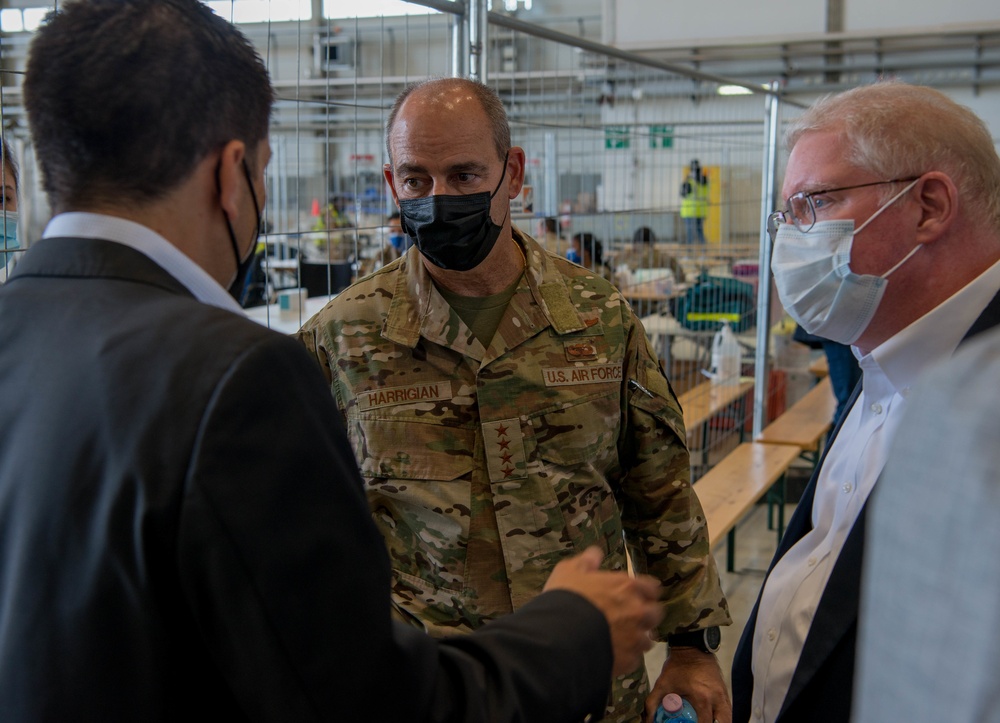 General Harrigian tours Operation Allies Refuge ops