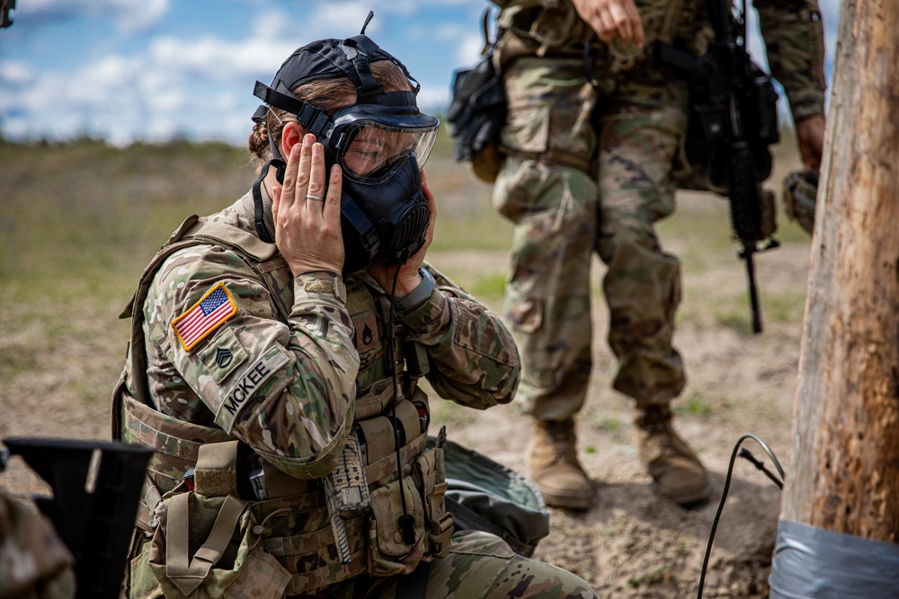 U.S. Army National Guard combat engineers demolition range training