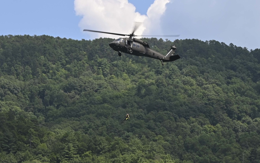 South Carolina Helicopter Aquatic Rescue Team trainingevent at Table Rock