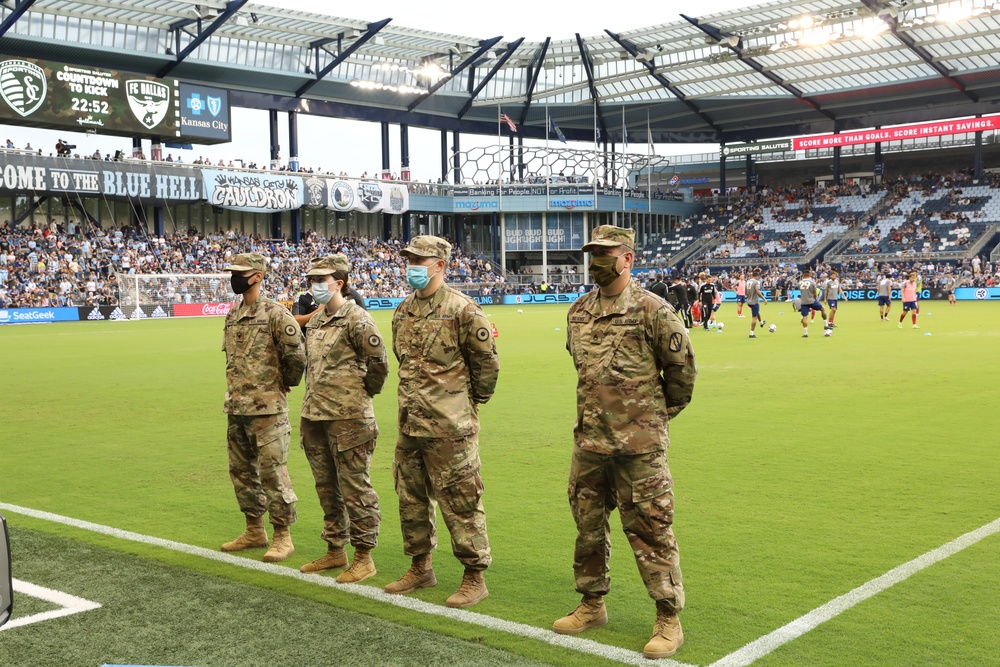 Sporting KC salutes the military