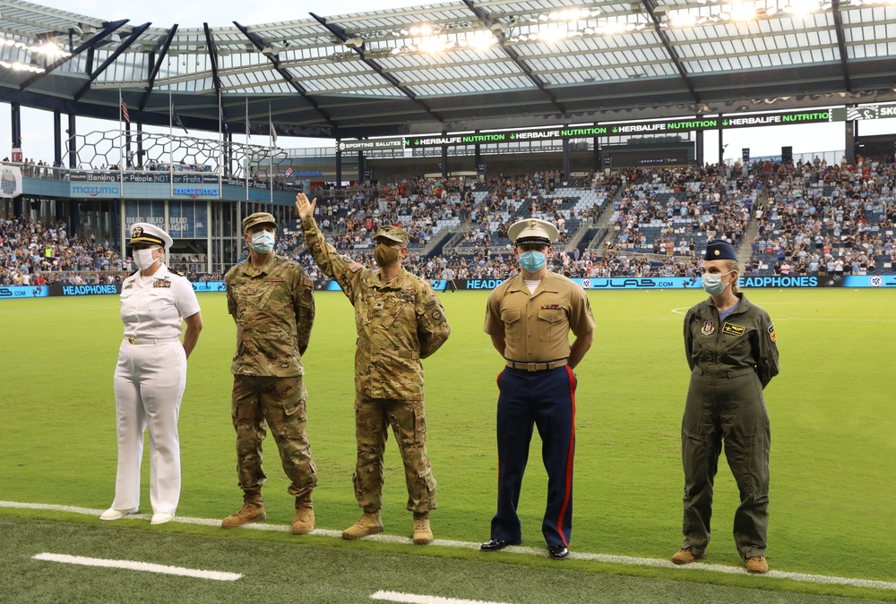 Sporting KC salutes the military