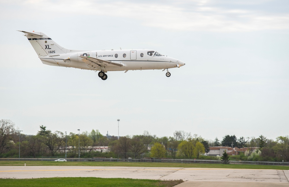 T-1A Lands at Wright-Patterson AFB