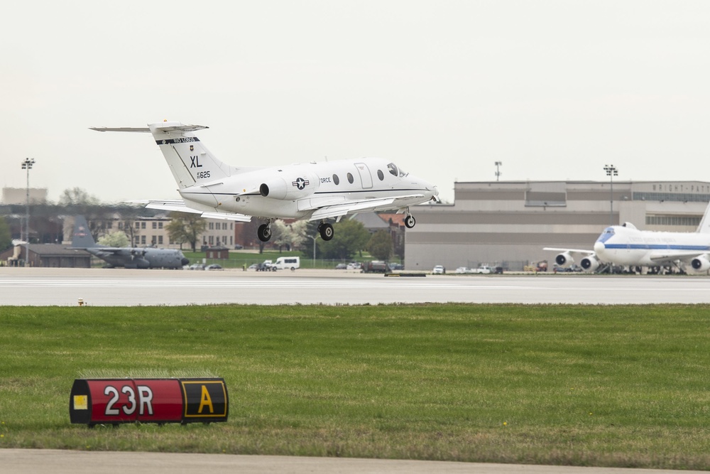 T-1A Lands at Wright-Patterson AFB