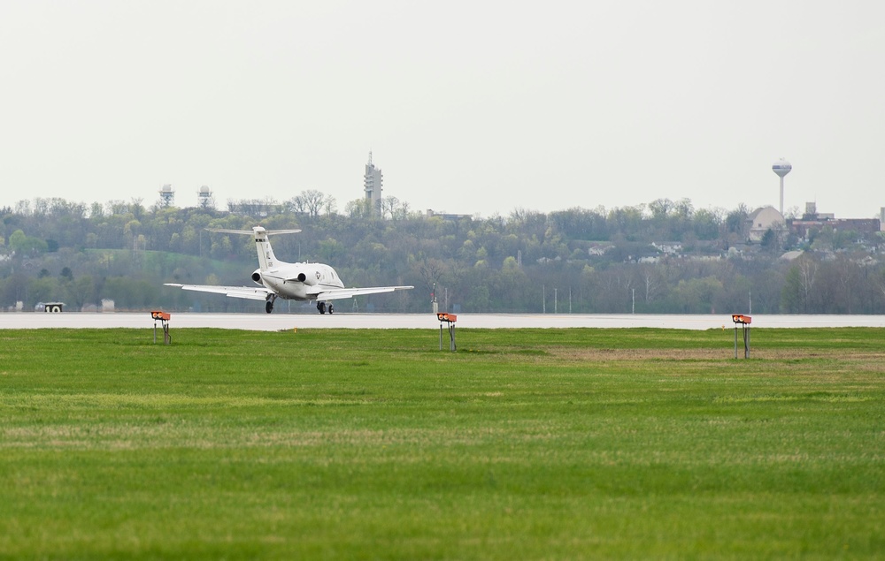 T-1A Lands at Wright-Patterson AFB