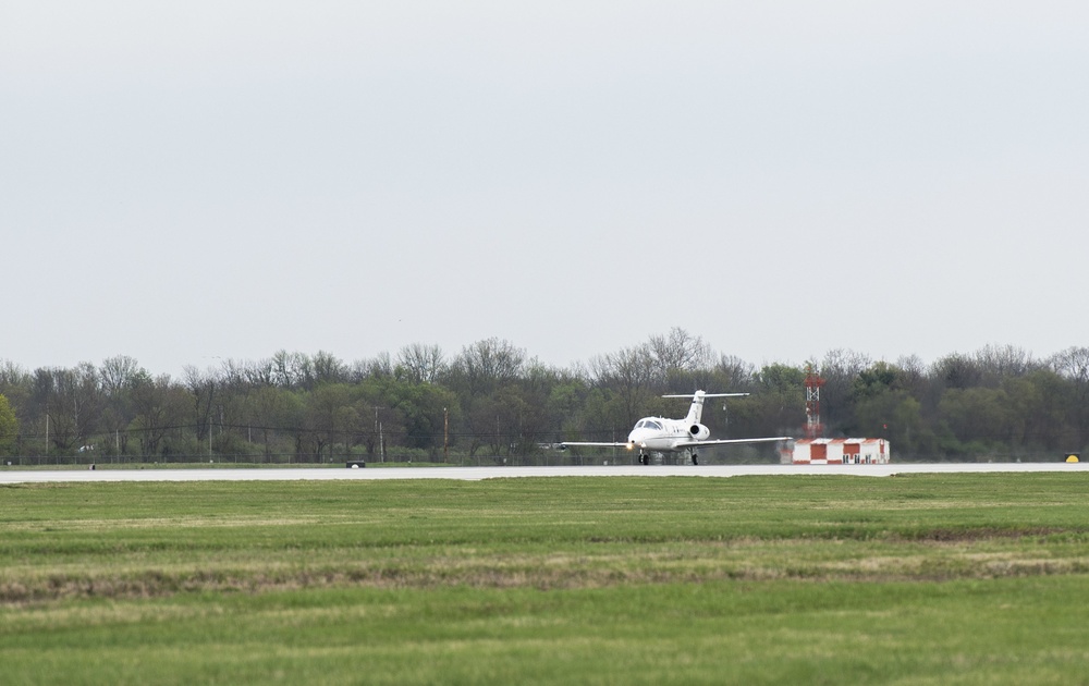 T-1A Lands at Wright-Patterson AFB