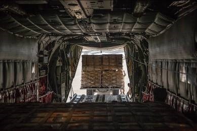 Marines resupply evacuation efforts at HKIA