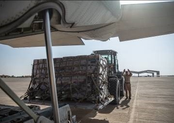 Marines resupply evacuation efforts at HKIA