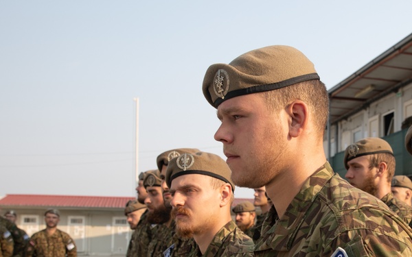 LAF Brigadier General Imants Ziediņš Tours Camp Novo Selo, Kosovo