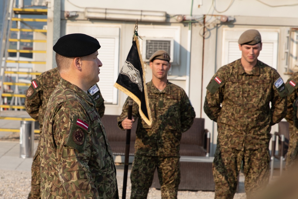 LAF Brigadier General Imants Ziediņš Tours Camp Novo Selo, Kosovo