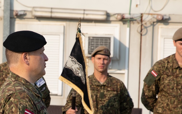 LAF Brigadier General Imants Ziediņš Tours Camp Novo Selo, Kosovo