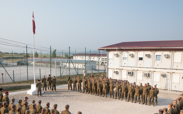 LAF Brigadier General Imants Ziediņš Tours Camp Novo Selo, Kosovo