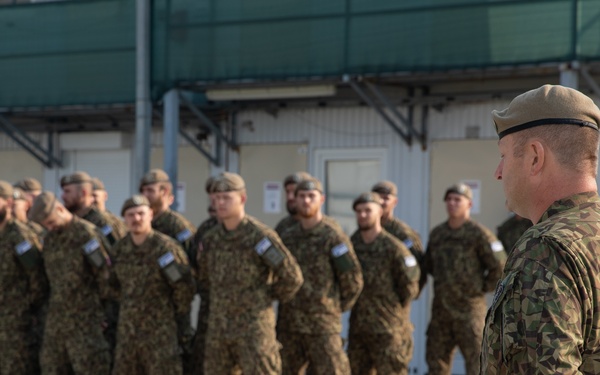 LAF Brigadier General Imants Ziediņš Tours Camp Novo Selo, Kosovo