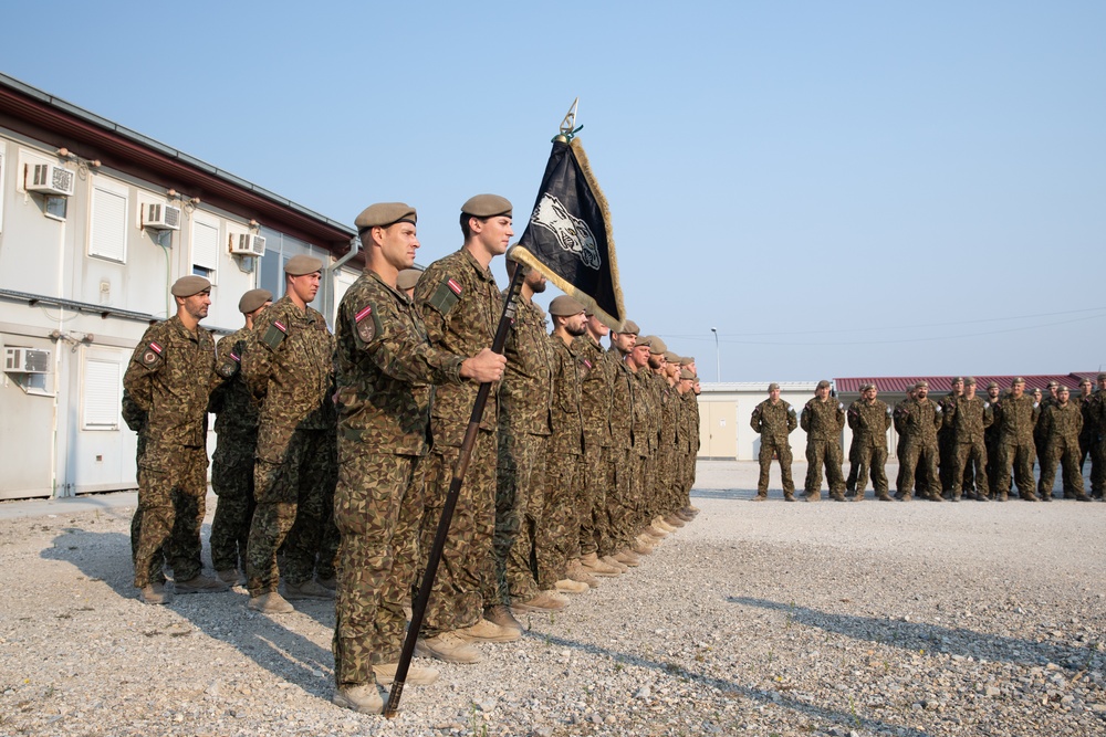 LAF Brigadier General Imants Ziediņš Tours Camp Novo Selo, Kosovo