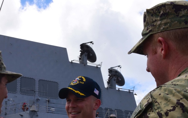 Navy SEALs Tour USS Michael Murphy