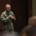 CSM Todd Sims gives a speech to the FORSCOM Retention teams at Cole Park Commons.