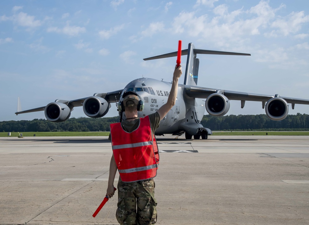 Dover Air Force Base supports evacuation efforts