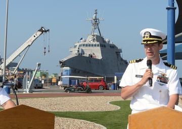 USS Montgomery (LCS 8) Blue Crew Conducts Change of Command Ceremony