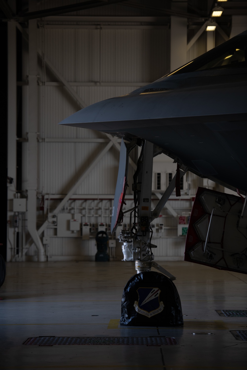 U.S. Strategic Command's Rear Adm. Mark Behning visits Whiteman Air Force Base, tours B-2 Spirit