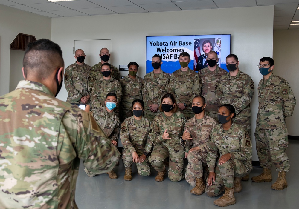CMSgt of the Air Force visits Yokota