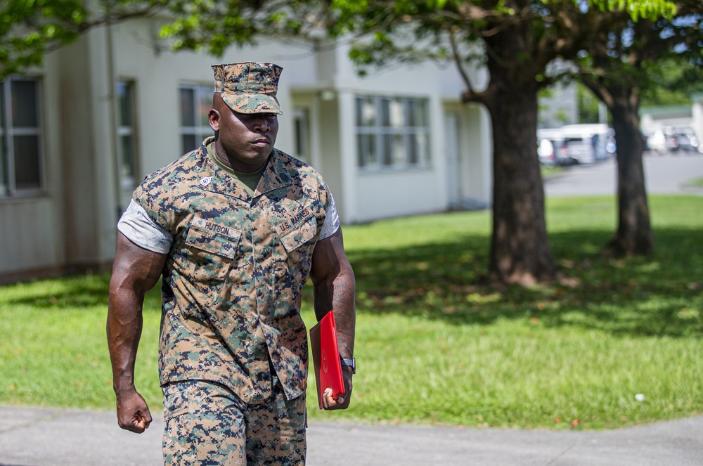 Gunnery Sgt. Hutson Re Enlistment Ceremony