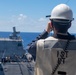 USS America conducts a fueling-at-sea with USS Charleston