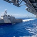 USS America conducts a fueling-at-sea with USS Charleston