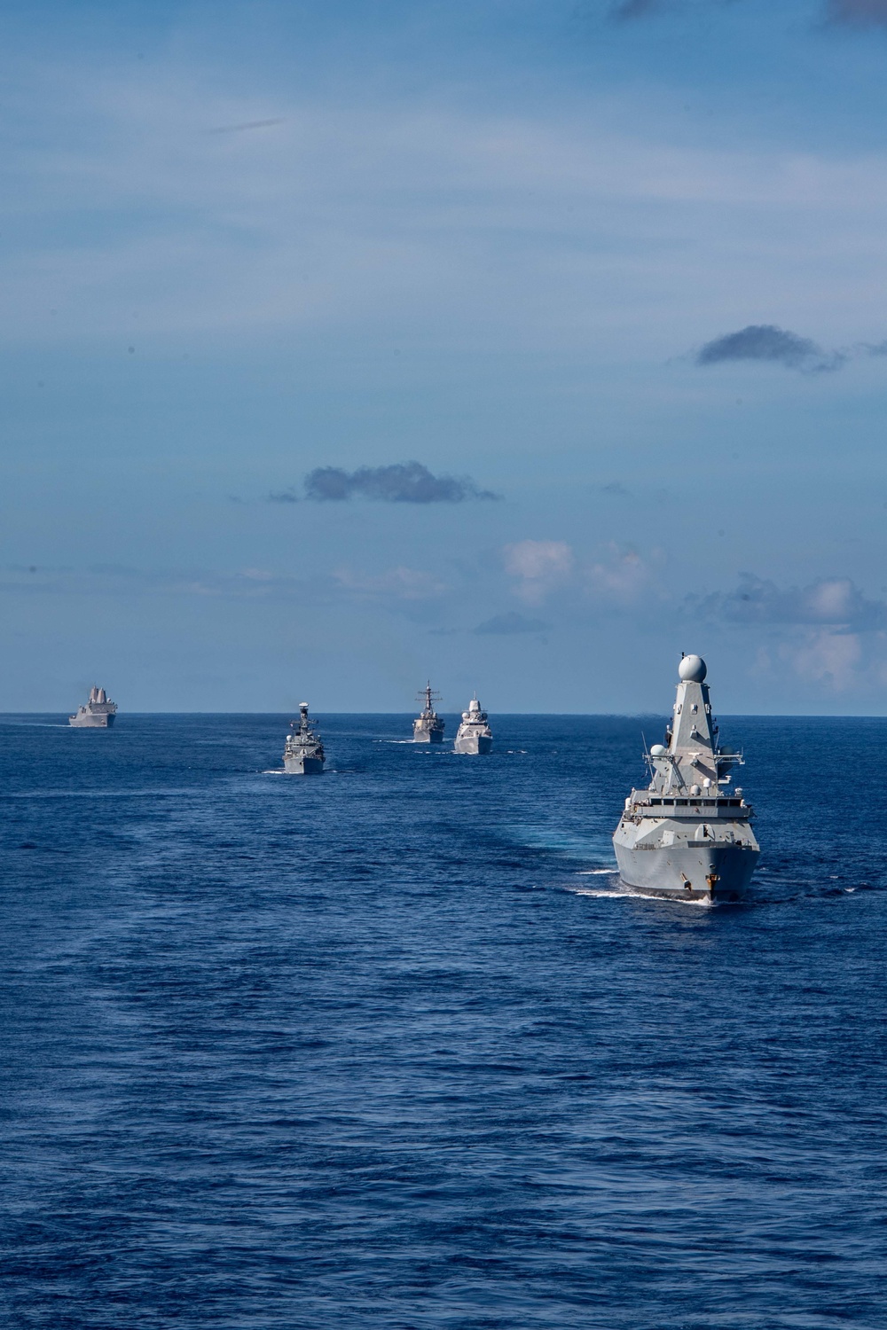USS America (LHA 6) Participates in Formation Exercise with Partners and Allies