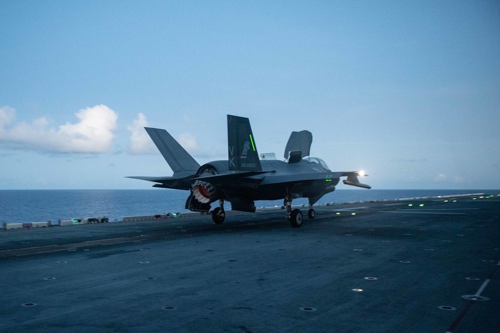 USS America (LHA 6) Conducts Flight Operations