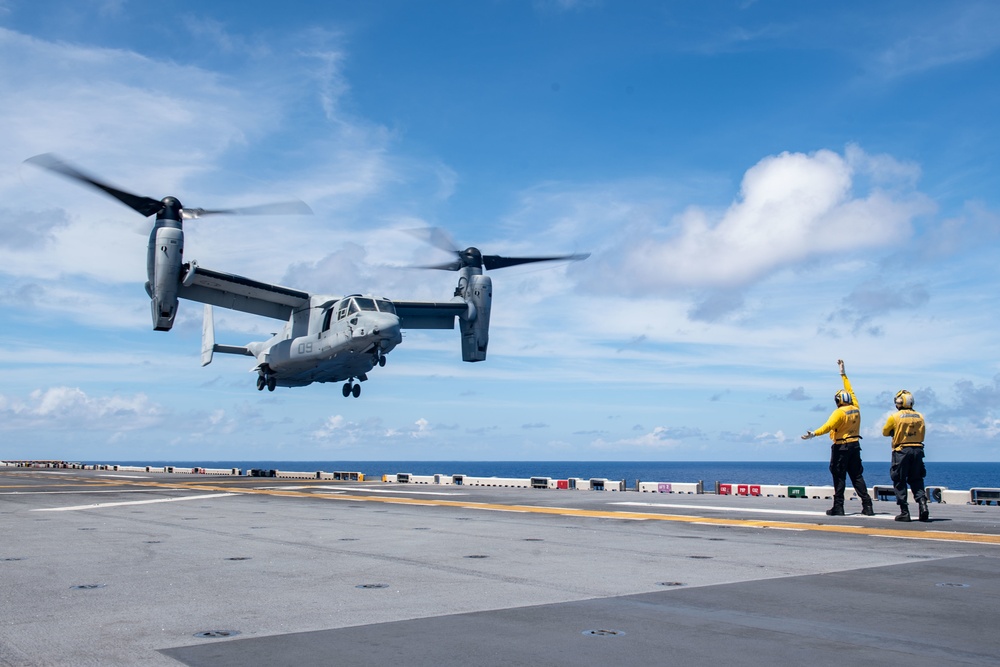 USS America (LHA 6) Conducts Flight Operations