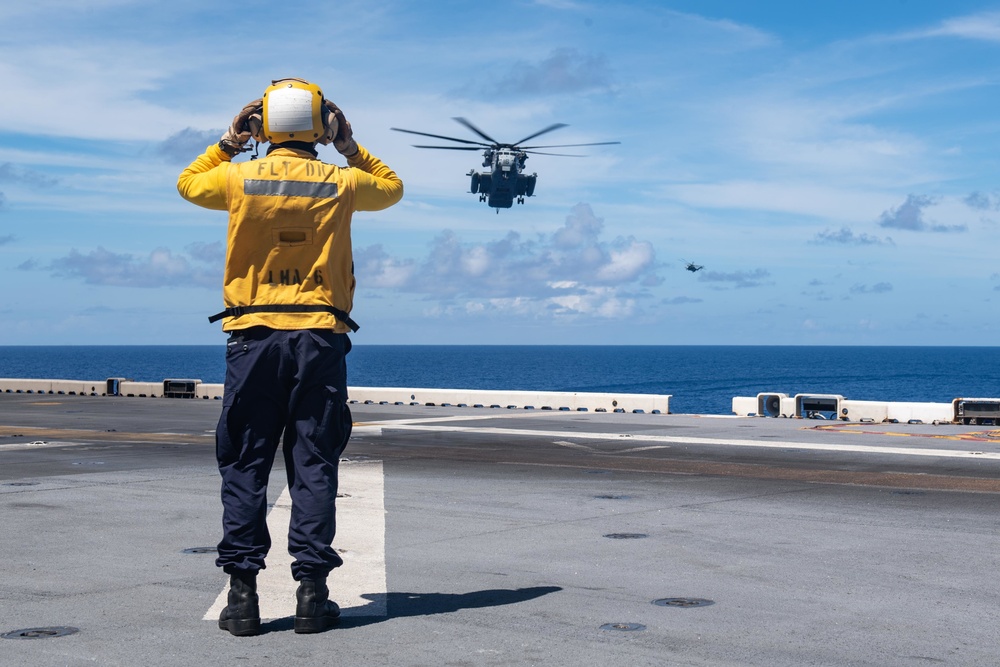 USS America (LHA 6) Conducts Flight Operations