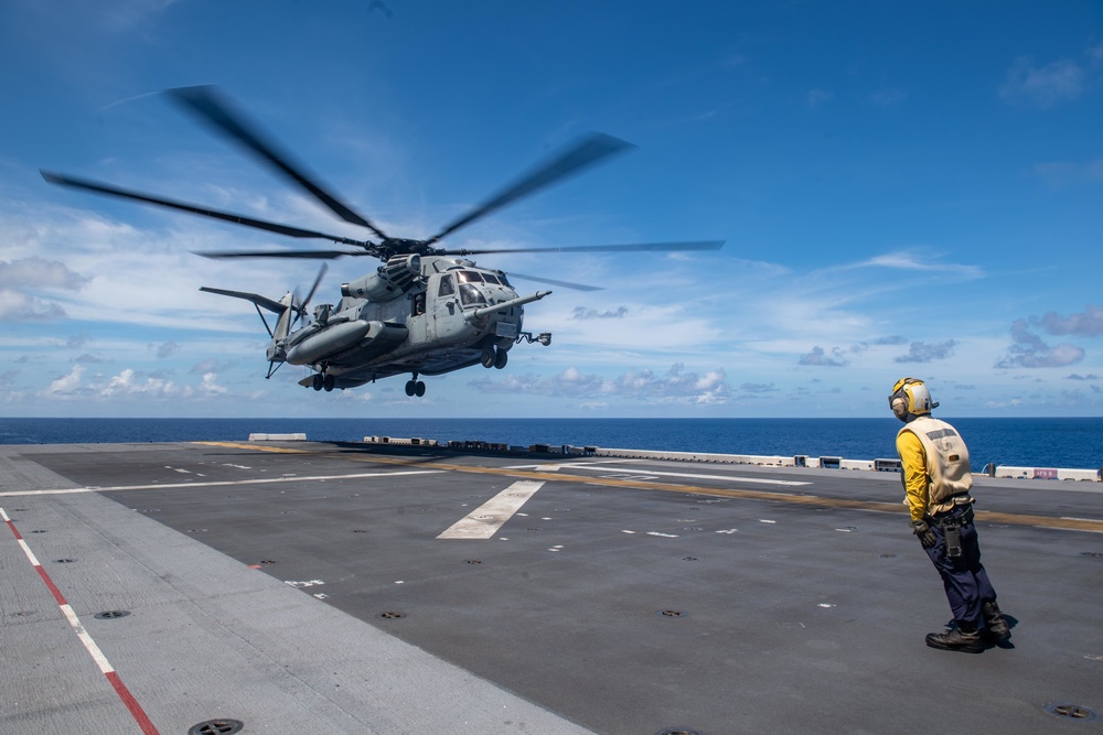 USS America (LHA 6) Conducts Flight Operations