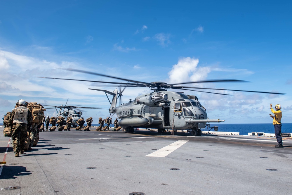 USS America (LHA 6) Conducts Flight Operations