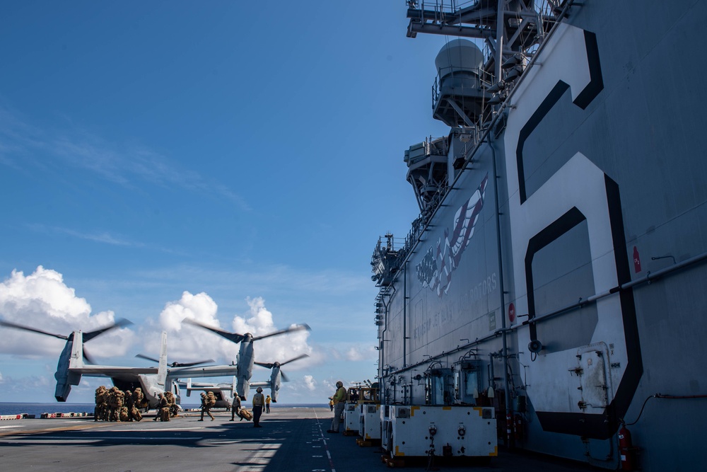 USS America (LHA 6) Conducts Flight Operations