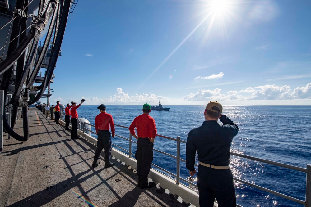 USS America (LHA 6) Sails in Formation with Ships from U.S. Navy, Royal Navy, Royal Netherlands Navy, Japan Maritime Self-Defense Force